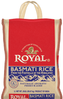 Royal Basmati Rice 20 lbs