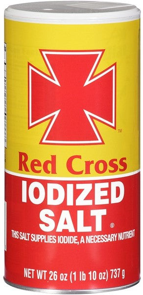 RED CROSS IODIZED SALT 26 oz