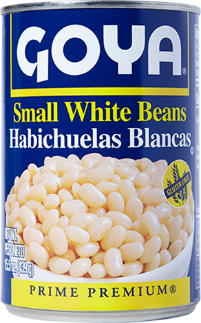 GOYA SMALL WHITE BEANS 15.5 OZ.