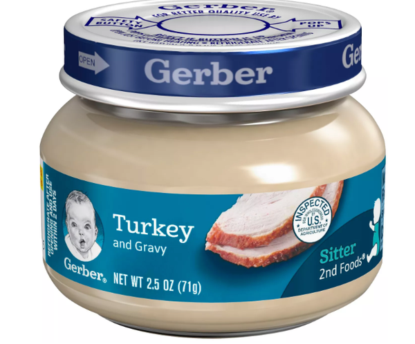 Gerber 2nd Foods Turkey & Gravy Puree, 2.5 Ounce