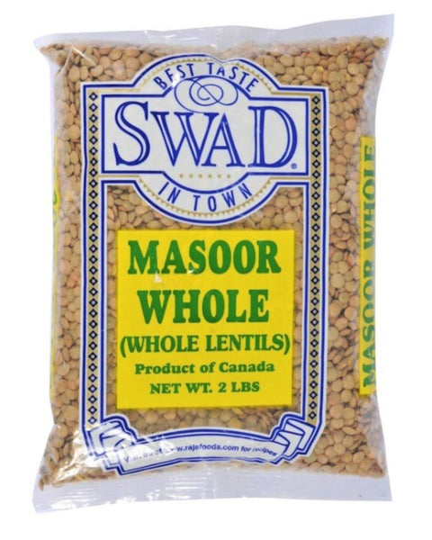 Swad Masoor Whole (Whole Lentils) 2 lbs.