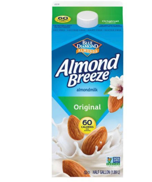 Blue Diamond Almond Breeze Original Almond Milk 0.5gal