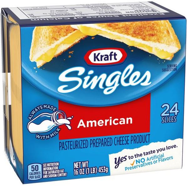 Kraft Singles American Cheese Slices, 24 ct