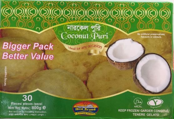 IBCO Coconut Puri Partially Cooked 800 g