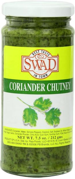 Swad Coriander Chutney, 7.5 oz