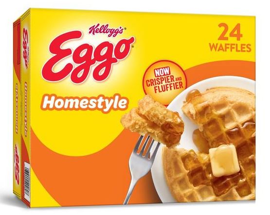 Kellogg's Eggo Frozen Waffles Homestyle 24 ct