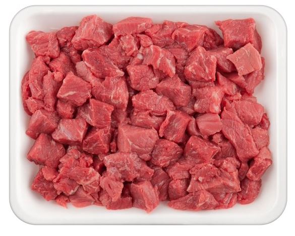 Beef Stew Meat $3.99 per lb.