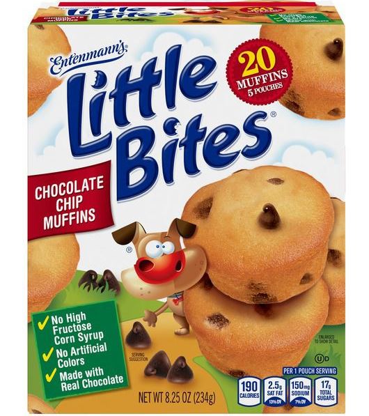 Entenmann's Little Bites Chocolate Chip Mini Muffins made with Real Chocolate, 8.25 oz